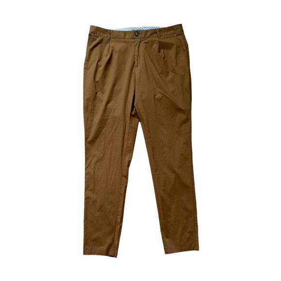 Scotch & Soda Men’s Blake Island Time Chino Trouser Pants Brown 30/32 - Picture 1 of 8